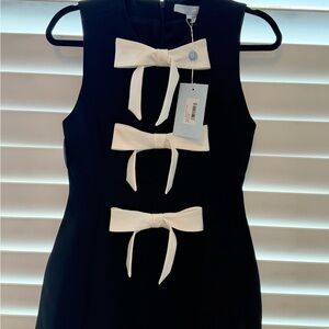 NWT Hill House Blythe Dress with White Bow Accents